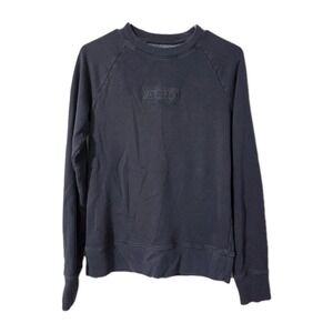 Aeropostale Men's Crewneck Sweatshirt Embroidered Logo, Slate Gray, Small